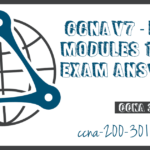 CCNA3 V7 ENSA Modules 13 14 Exam Answers