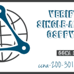 Verify Single-Area OSPFv2 CCNA