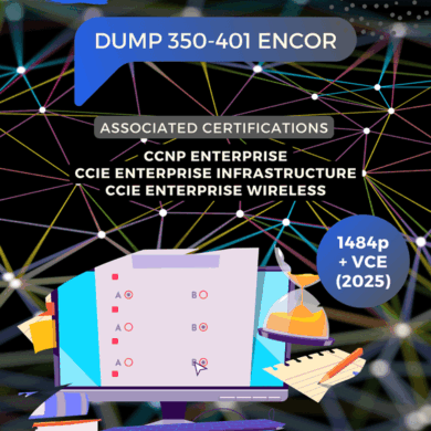 Pass your CCNP 350-401 ENCOR exam with this September 2025 updated exam dump. Includes 1484 questions and VCE!